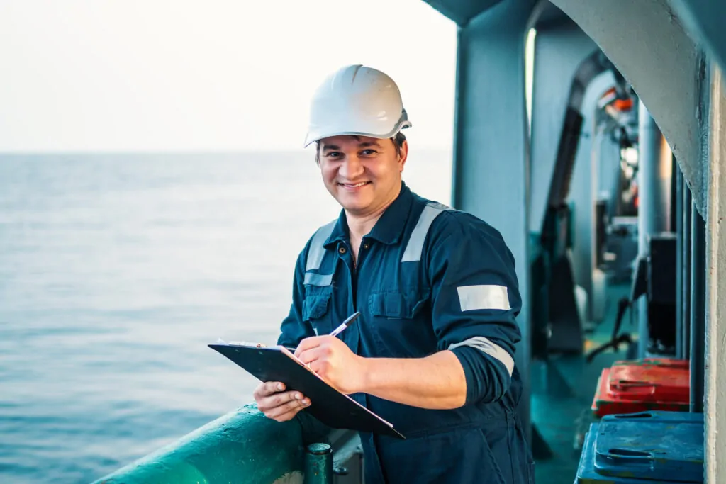 marine deck officer or chief mate on deck of offsh 2025 02 14 06 17 14 utc
